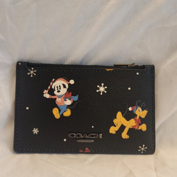 Coach x Disney Christmas Zip Wallet - Picture 2 of 2